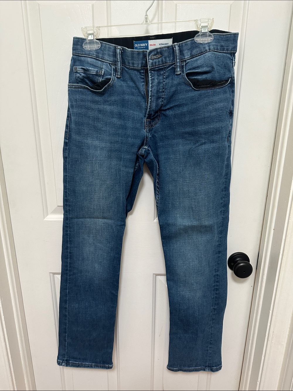 0166‎ Old Navy Men’s Straight-Leg Medium Blue Jeans 30x30
